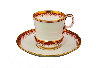 1900-1920 arası üretilmiş damgasız, yaldızlı, fincan