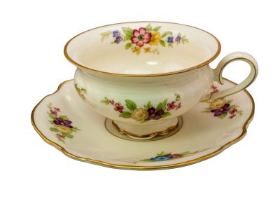 Alman, 1940’lar, Rosenthal - Elfenbein - Kronach Victoria Miramar damgalı fincan