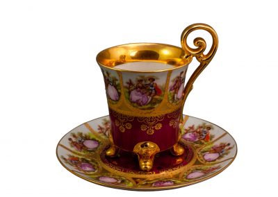 Avusturya,1930 lar j.k damgalı, Karlsbad-Vienne damgalı fincan