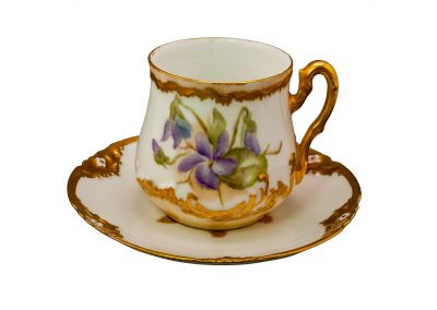 Fransız,1900’lü yıllar başı, D&C Limoges Porcelain fincan
