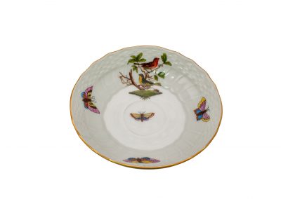 Macar, 1950’ler, Herend damgalı, Rothschild patern, el boyama fincan